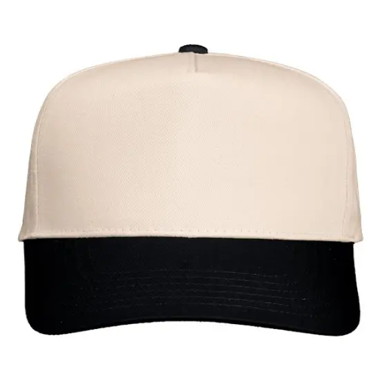 Valucap&reg; Five Panel Twill Cap Black {5}