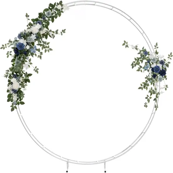 Navy Outdoor Hanging Party Reception Floral Garland Arrangement Decor {1}