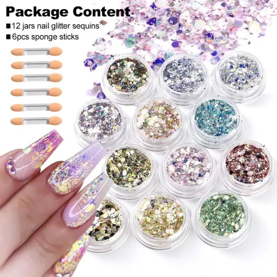 Holographic Chunky Nail Glitter {2}