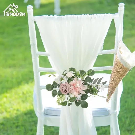 Set of 2 - Wedding Arch Flowers Faux Flowers,Flower Garland for Wedding Decorations {5}