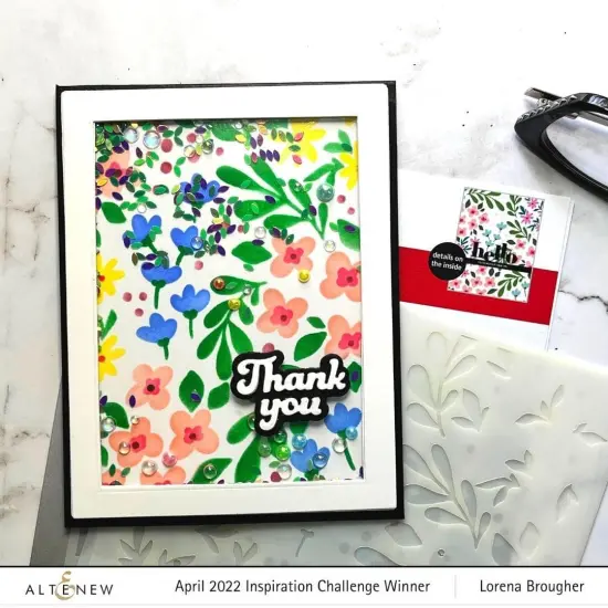 Blooming Flower Bed Stencil Set (3 in 1) {5}