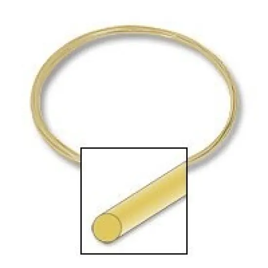 JewelrySupply 14K Yellow Gold Round Wire - 16 Gauge Soft - Professional Jewelry Making Wire {3}