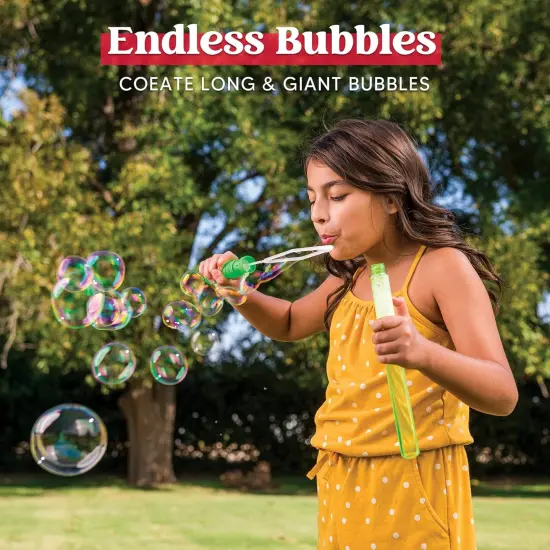 24 Pack 14.6&rsquo;&rsquo; Big Bubble Wands Bulk (2 Dozen) for Summer Toy, Outdoor/Indoor Activity {2}