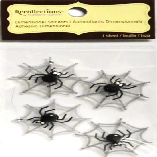 Recollections Vintage Spider Repeats Dimensional Stickers {1}