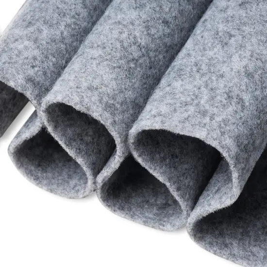 FabricLA Craft Felt Fabric - 18" X 18" Inch Wide & 1.6mm Thick Felt Fabric - Heather Grey 455 - Use This Soft Felt for Crafts - Felt Material Pack {1}