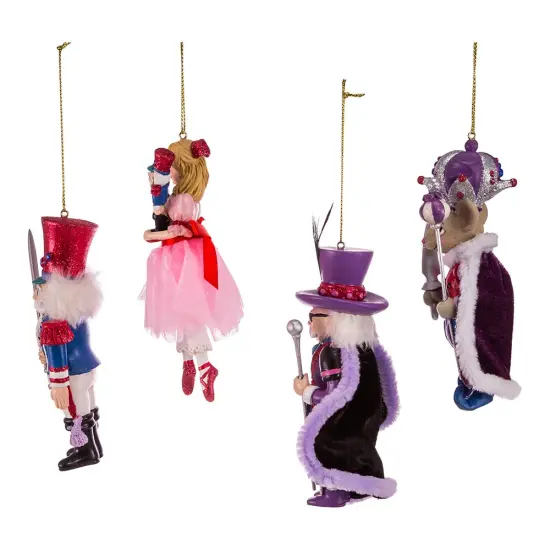 Kurt Adler 5.25-Inch Nutcracker Suite Ornament Set, 4 Piece Set {5}