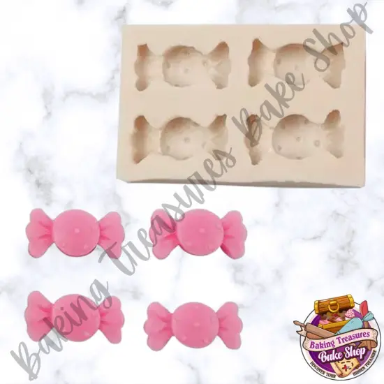 Candy 4 Cavity Silicone Mold {1}