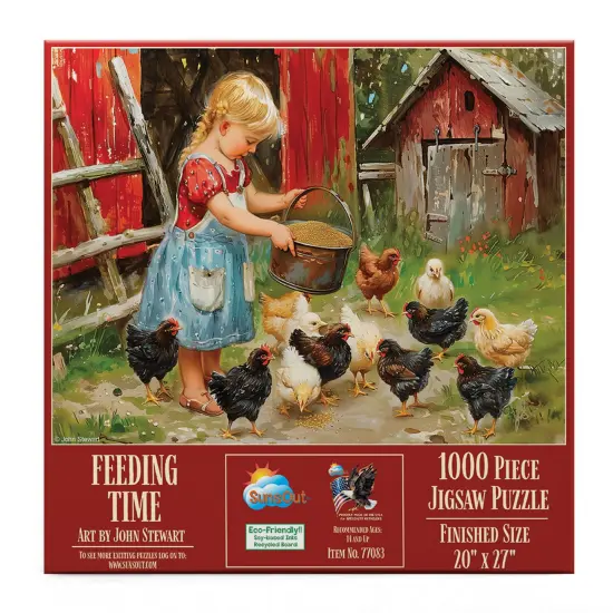Sunsout Feeding Time 1000 pc Jigsaw Puzzle 77083 {4}