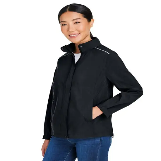 CORE365&reg; Ladies' Barrier Packable Rain Jacket CLASSIC NAVY {4}