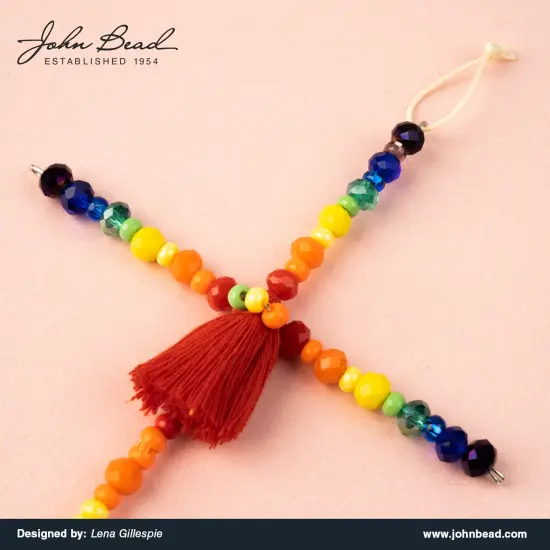 Crystal Lane DIY 7" Designer Glass Bead Multiple Strands Opaque Rainbow Mix {2}