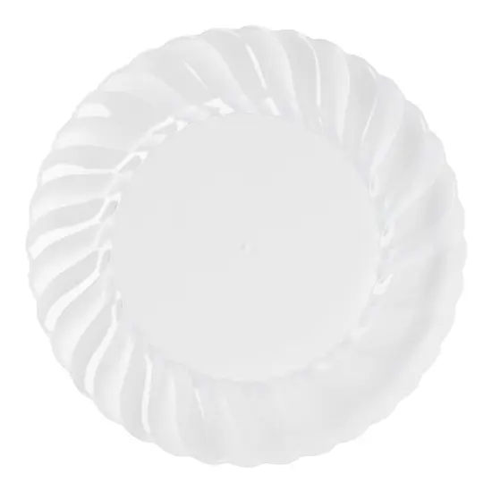 Clear Flair Plastic Dinner Plates - 10.25" (144 Plates) {2}