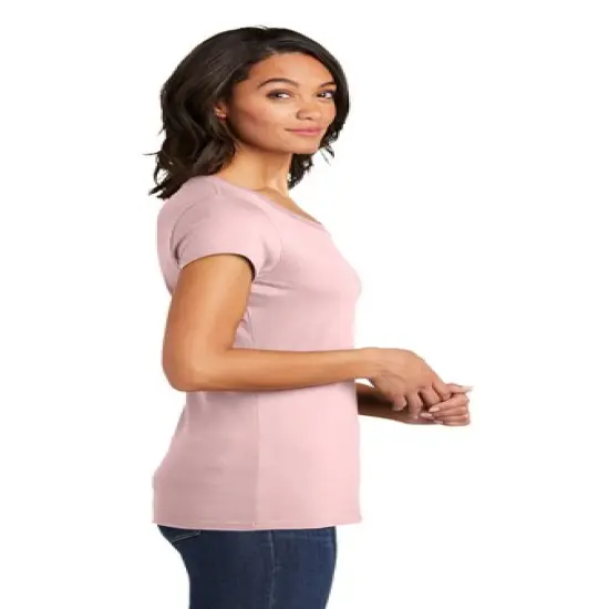 District&reg; Women&rsquo;s Fitted Very Important Short Sleeve Crewneck Tee Heathered Royal {4}