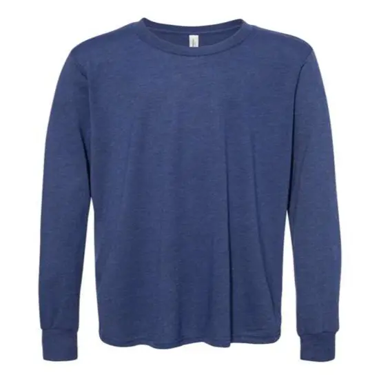 Bella + Canvas&reg; Youth Triblend Long-Sleeve T-Shirt TR ROYAL TRIBLND {1}
