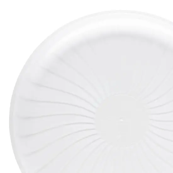 Clear Pavilion Round Disposable Plastic Trays - 16" (24 Trays) {1}