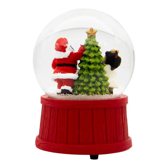 Kurt Adler 100MM Musical African American Santa Water Globe {3}