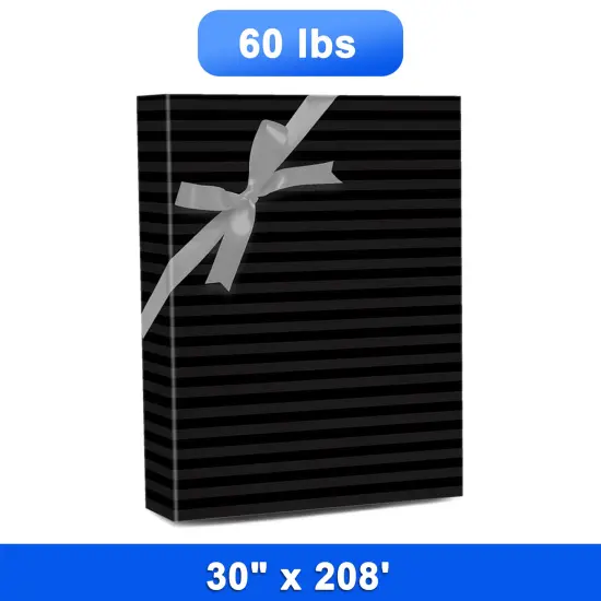 Sturdy Striped Wrapping Paper 30'' x 208' 60 lbs {1}