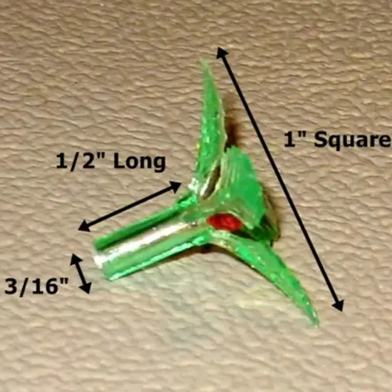 Kitcheniva Green Holly Poinsettia Red Pin Centers Bulbs 25 Pcs {2}