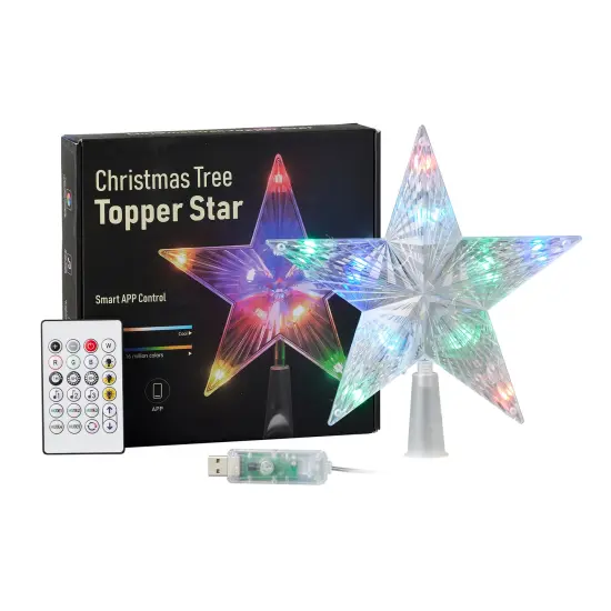 Christmas Vivvi App-Based 7" Star Tree Topper {1}