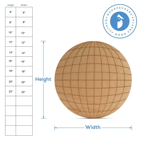 New Years Wood Disco Ball Cutout, From 6"- 22", Decor | Woodpeckers {4}