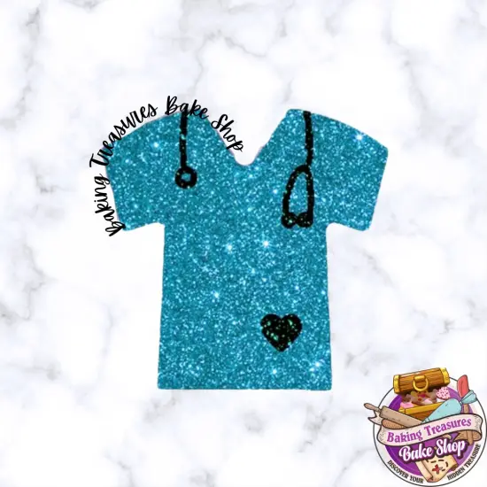 Nurse Shirt Stethoscope Silicone Mold {2}