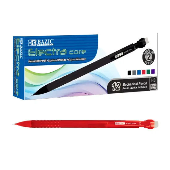 BAZIC 0.5 mm Electra Core Mechanical Pencil (12/Pack) {1}