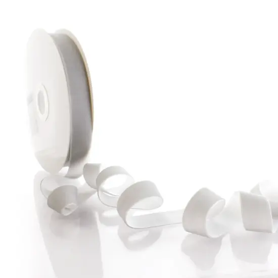 1" Velvet Ribbon (5yd & 25yd Spool Lengths) 009 Silver {2}