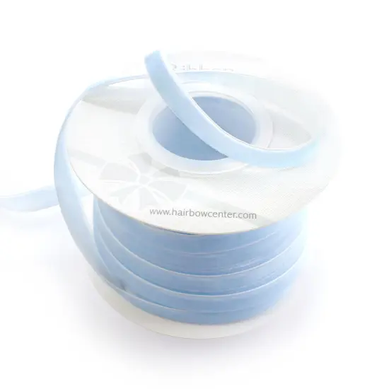 3/8" Velvet Ribbon (5yd & 25yd Spools) 308 Frosty Blue {1}