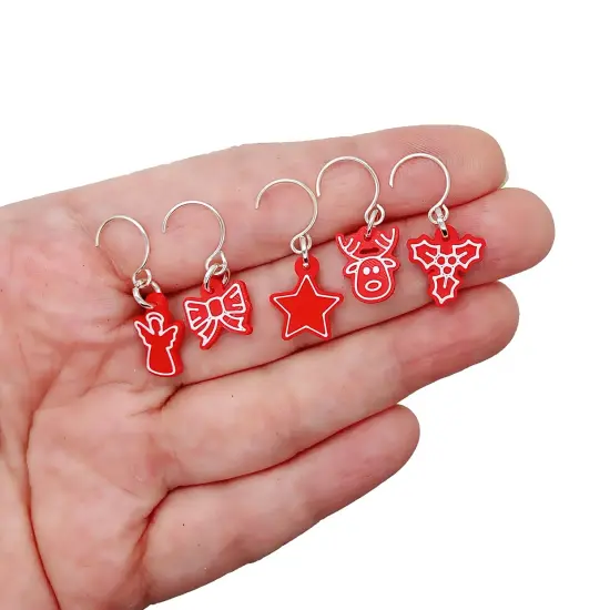 Cute Miniature Christmas Tree & Removable Red Mini Ornaments, Adorabilities {3}