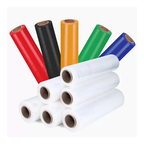 80GA Colored Stretch Film 18" x 1500' 4 Rolls per Case {2}