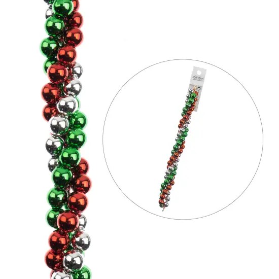 Crystal Lane DIY 7" Designer Holiday Red & Green Glass Bead Mix Strand Twisted / Green &Red {4}