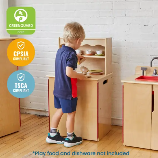 Play Kitchen Cupboard Natural {6}
