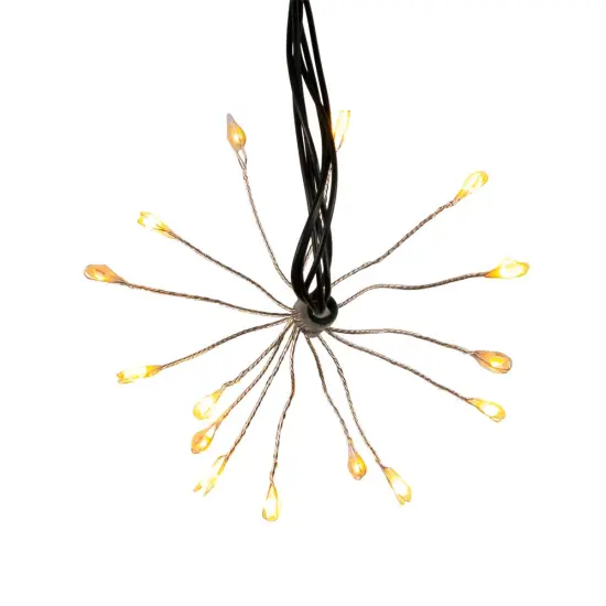 Kurt Adler 75-Light Cluster Burst Classic White Superbright LED Twinkle Light Set {4}