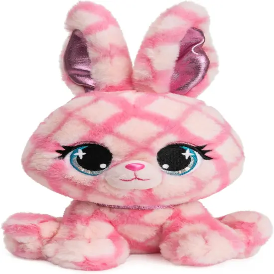 GUND P.Lushes Pets Trixie Karrats Designer Fashion Plush Toy, Collectible Bunny Stuffed Animal, Pink and Purple, 6&rdquo; {1}