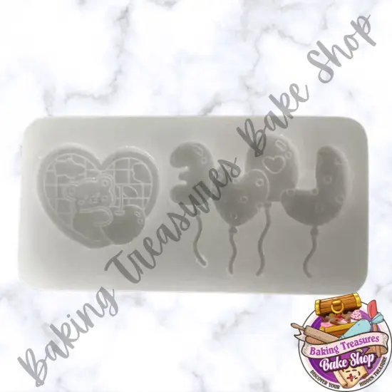 Valentines Love balloons Silicone Mold {2}