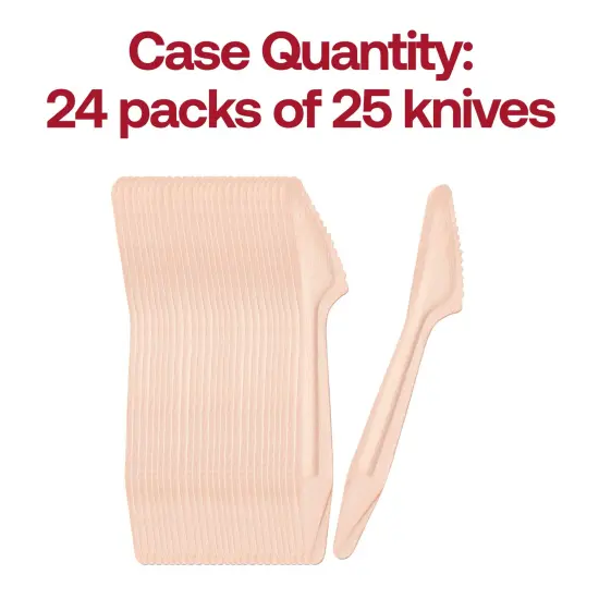 Natural Birch Eco-Friendly Disposable Dinner Knives (600 Knives) {5}