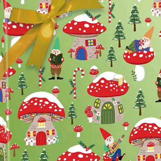 Christmas Gnomes Wrapping Paper 30'' x 208' {7}