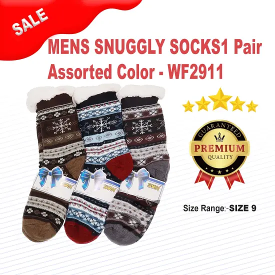 Mens Snuggly Socks 1 Pair Assorted Color {1}