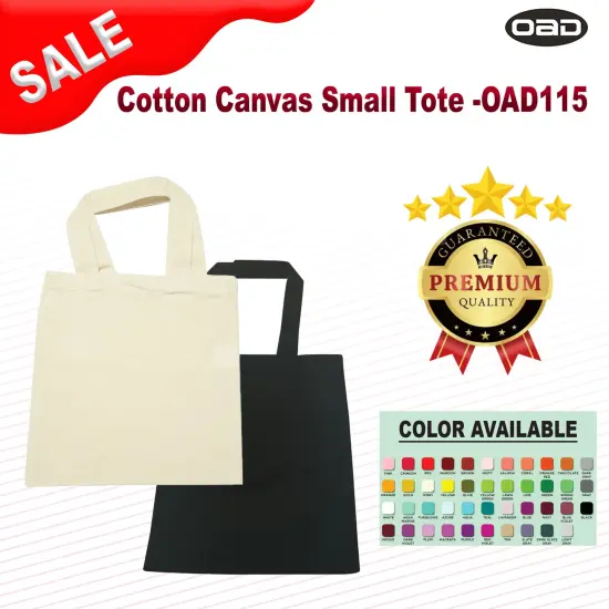 OAD&reg; Cotton Canvas Small Tote NATURAL {2}