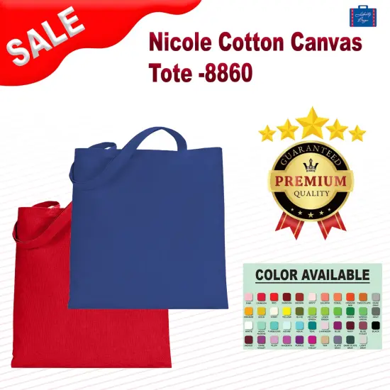 Liberty Bags&reg; Nicole Cotton Canvas Tote NATURAL {2}