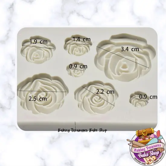 Rose Flower Silicone Mold 7 Cavity {4}