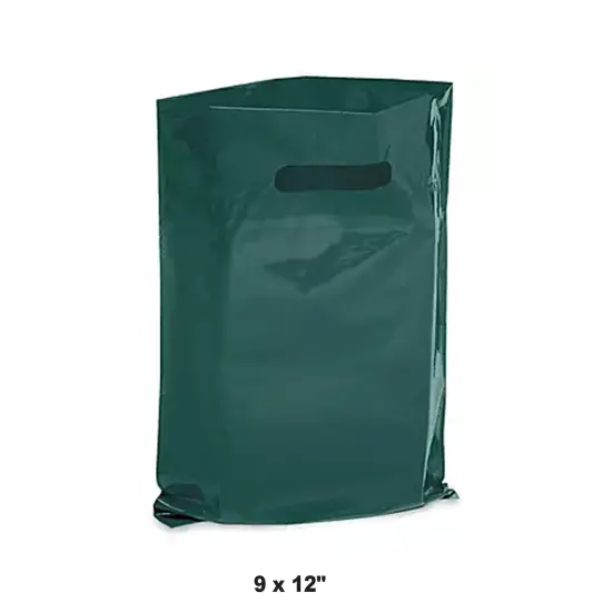 Die Cut Handle Gift Bags 15 x 18" Quality for Green {1}