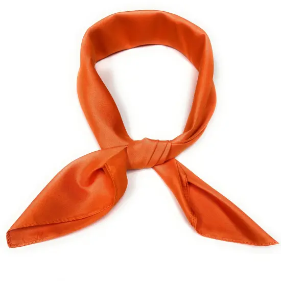 Set of 4 Plain Neck Scarves For Women Chiffon Square Scarf {2}