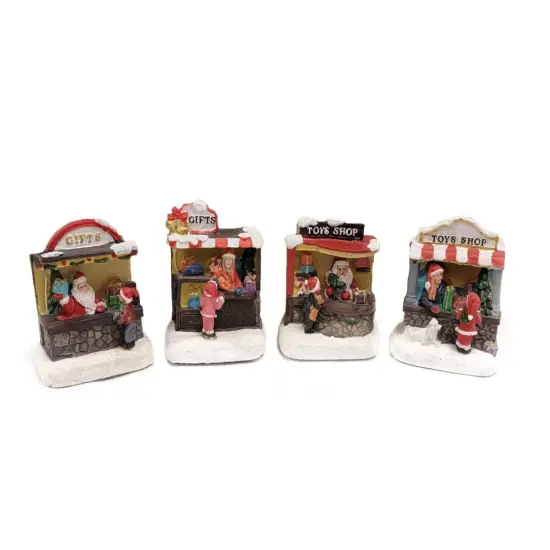 Santa's Gift Shop Christmas Miniature. Christmas Village {3}
