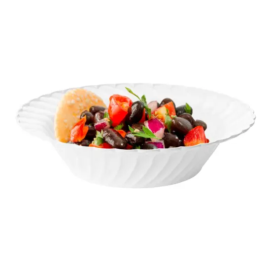 White Flair Plastic Soup Bowls - 12 oz. (180 Bowls) {2}