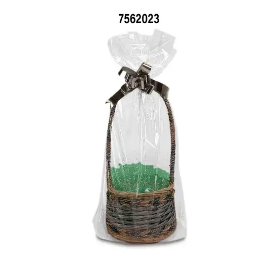 23" x 9" Gusseted Pinched Bottom Basket Bags100 Count for Gifts and Packaging {2}