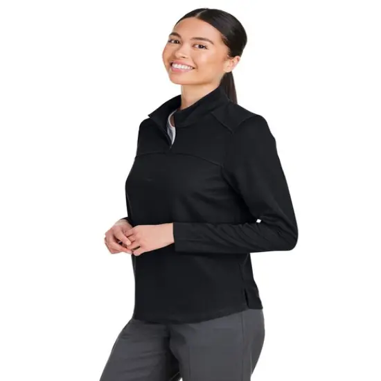 North End&reg; Ladies' Express Tech Performance Quarter-Zip CLASSIC NAVY {5}