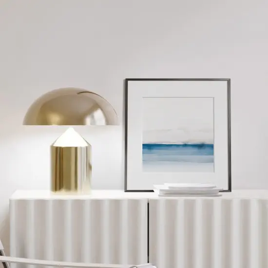 Haus and Hues Premium Aluminum Gray and Brass Frame {5}