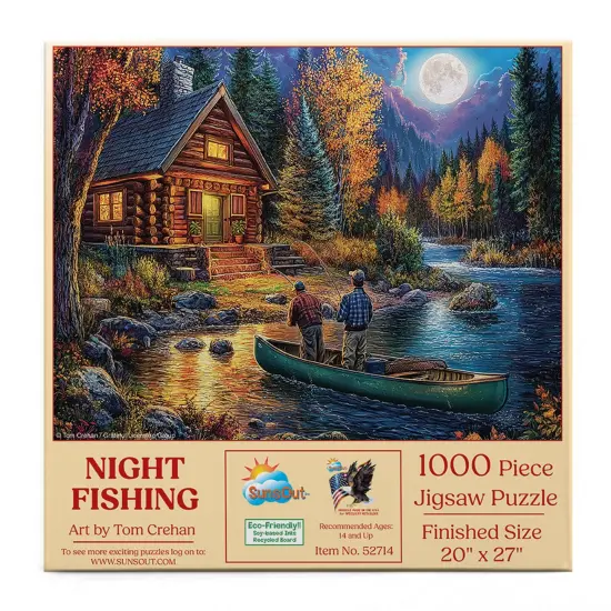 Sunsout Night Fishing 1000 pc Jigsaw Puzzle 52714 {4}