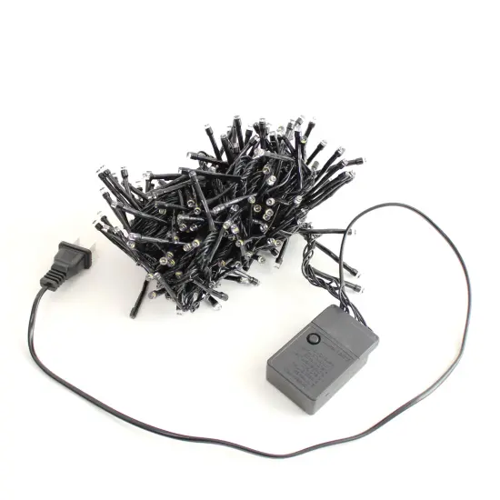 Perfect Holiday 240 LED Cluster Lights Black Wire Warm white {5}