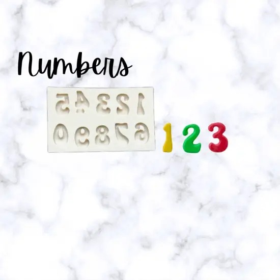 Letters and Numbers Silicone Mold {1}